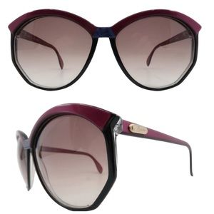 1970s Silhouette Colorblock Sunglasses, Oversized,  Mod. 3089, Made in Austria